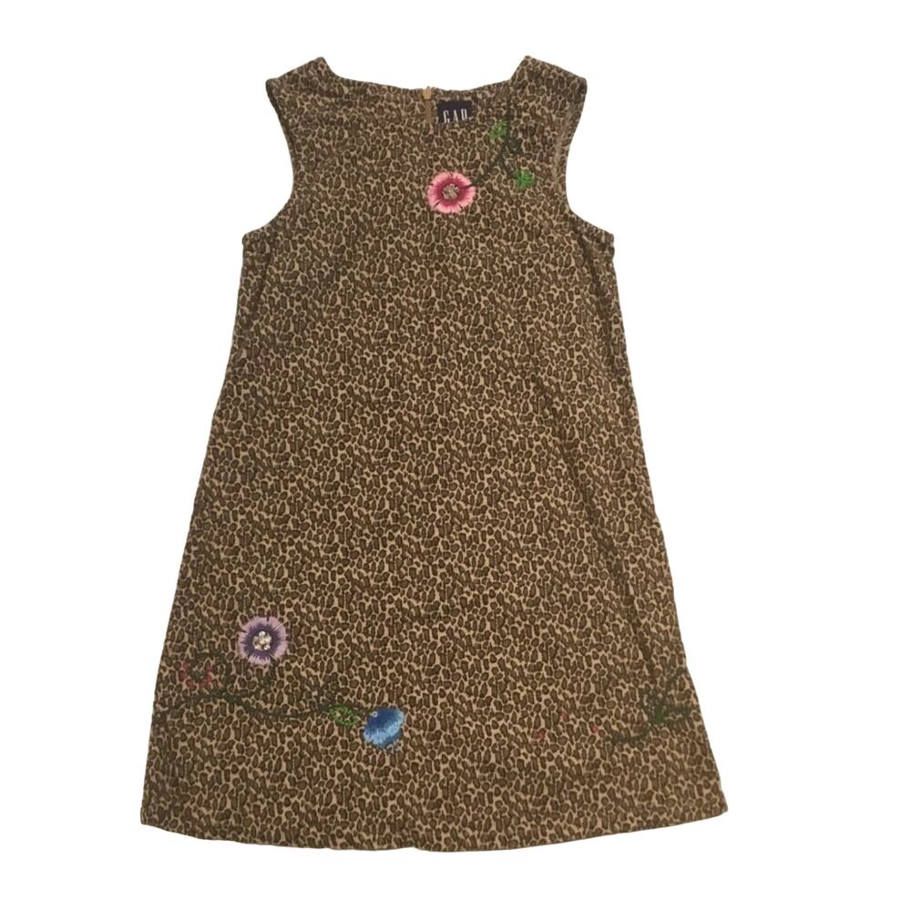 Gap Corduroy Animal Print Dress